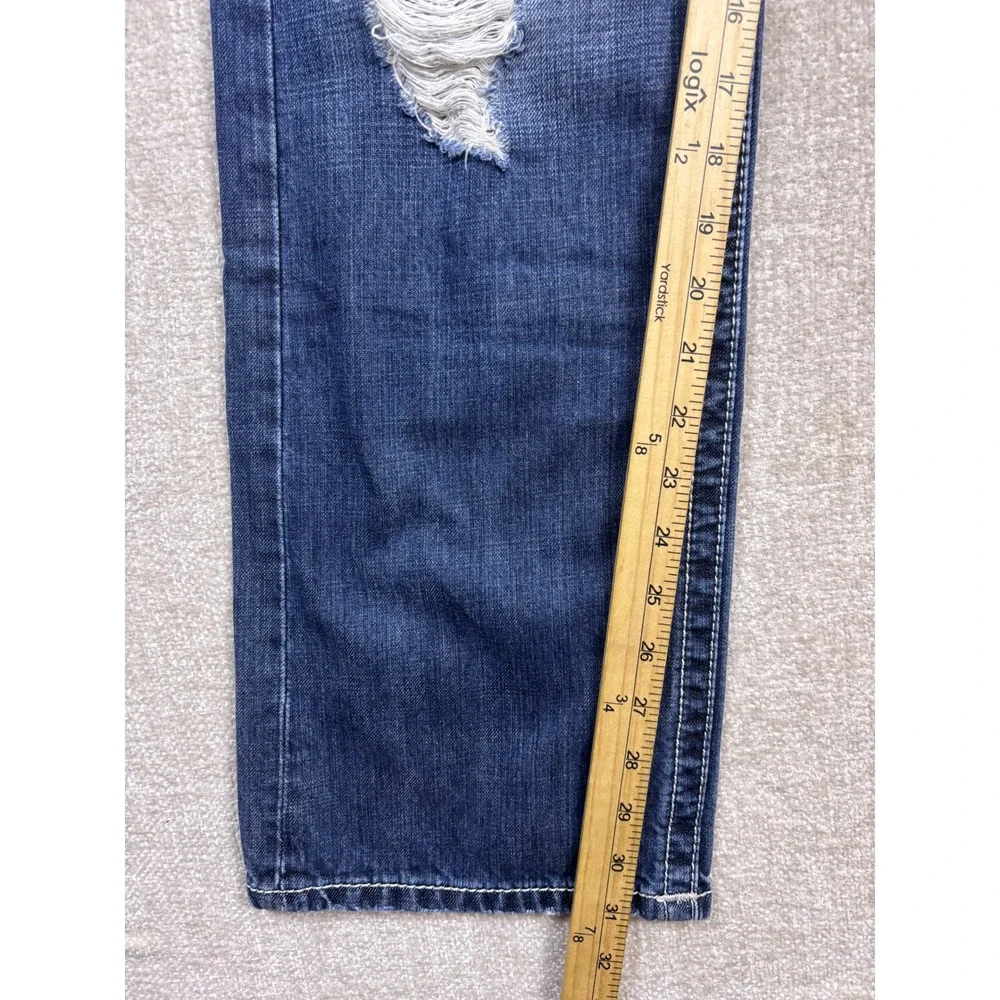 Affliction Black Premium Blake Distressed Jeans Mens 30 Buckle Exclusive Blue